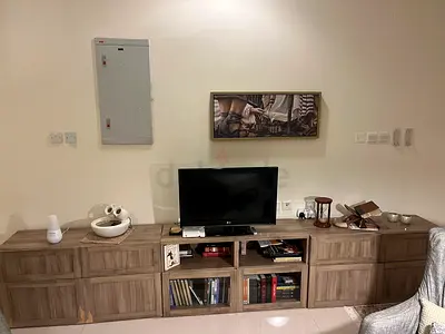 Stylish Sectional Wooden Cabinet with Minor Wear