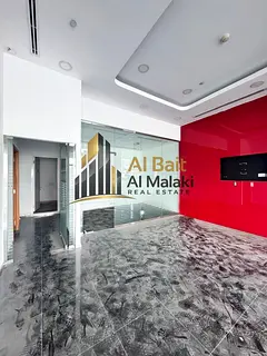 Office for annual rent (suitable for a business center) Area: Al Majaz 3, first row on the Corniche
