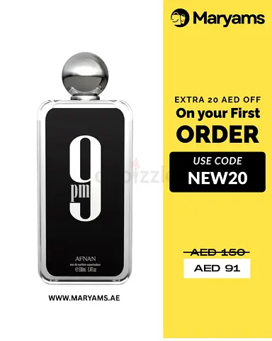 Afnan 9 PM black edition Perfume / Free delivery