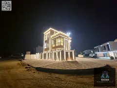 A luxurious villa situated on a corner lot, including registration and ownership fees, featuring a m