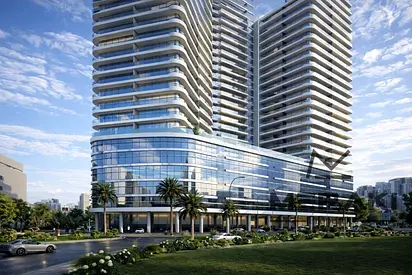 شقة غرفة وصالة للبيع في برج أمواج كورنيش عجمان