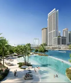 Luxury 1BR Suite at Binghatti Aquarise | 1027 Sq.ft | Sport Field View | Price AED 2,514,000 | 70% D
