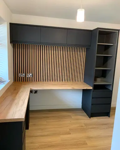 Modern Home Office Desk and Storage Unit
