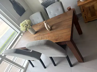 Wooden Dining Table with four chairs