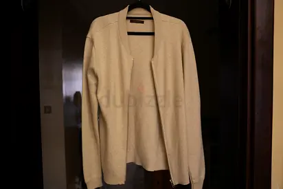 Adolfo Beige Cardigan Sweater