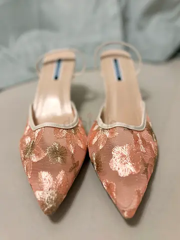 Elegant Floral Heeled Shoes