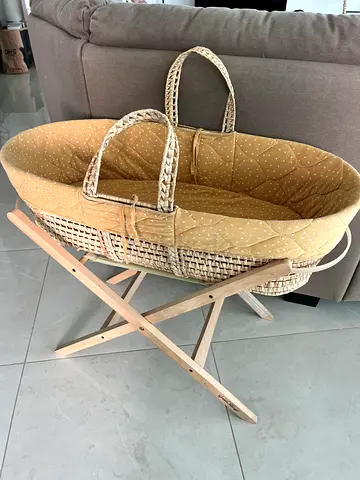 Cozy Woven Bassinet for Baby