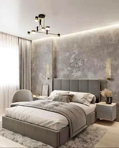 Modern and Cozy Fabric Upholstered Bed Frames With Storages Brand New For Sale