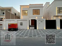 For sale: Corner villa in Ajman Al Helio, 5 master bedrooms, a living room, a maid's room, freeh