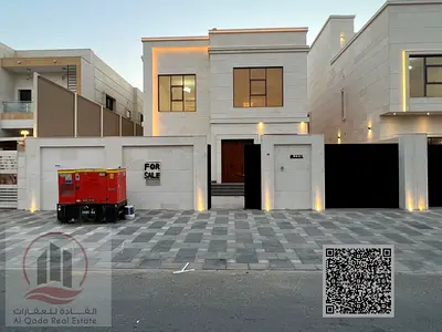 For sale: Corner villa in Ajman Al Helio, 5 master bedrooms, a living room, a maid's room, freehold for all nationalities. Bank financing is possible