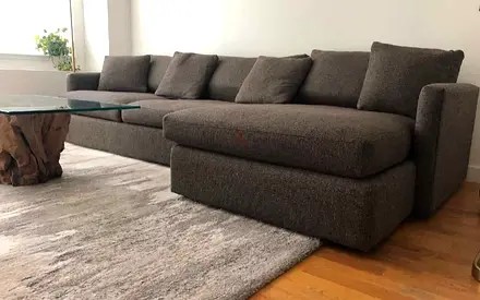 Lounge deep Cratebarrel L shape sofa