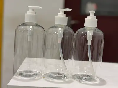 Set of 3 Clear Pump Dispensers