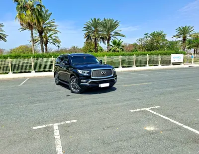 Single Lady Owner QX80 2021, GCC Fully Agency Maintained, Zero Accident, Original Paint, Top Line
