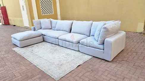 The loom collection modular feather filled sofa