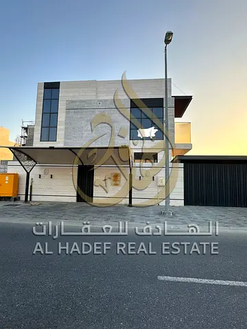Modern Villa for Rent in Al Hoshi Sharjah Second Tenant 4 Master Bedrooms Private Garden Waterfall Parking Split AC and Central Gas