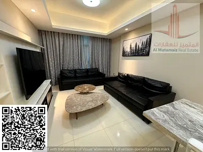 غرفتين و صاله مفروش للايجار في ابراج الغالفا مغ مسبح و جيم و باركن فري