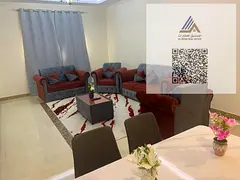 Furnished one-bedroom apartment for rent in Ajman, Al Rawda area - second block from Al Hamidiya Str