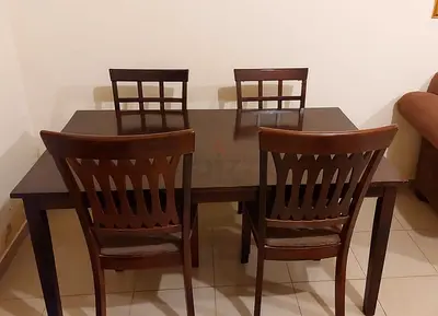 Wooden Dinning set (4 chairs)