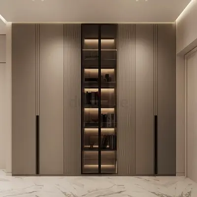 Stylish Modern Wardrobe with Reinforced Shelves