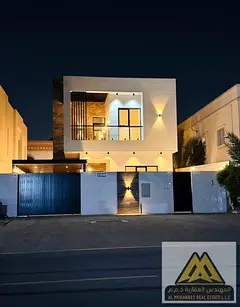Brand new villa for sale in Al Mowaihat 2, directly next to the mosque and located on a paved
