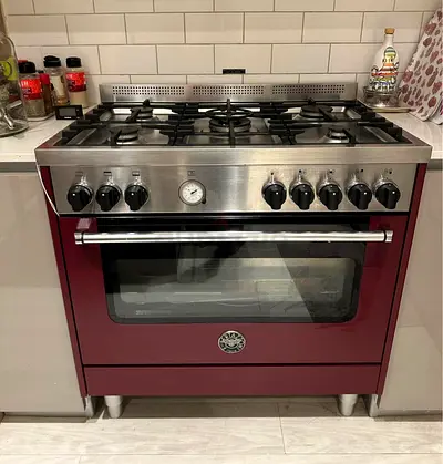 BARTAZONI 5 Burner Full Gas Cooker Range. Oven With  FAN