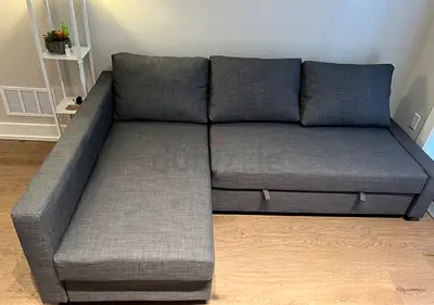 Comfortable Gray Sectional Sofa bed with Storage
