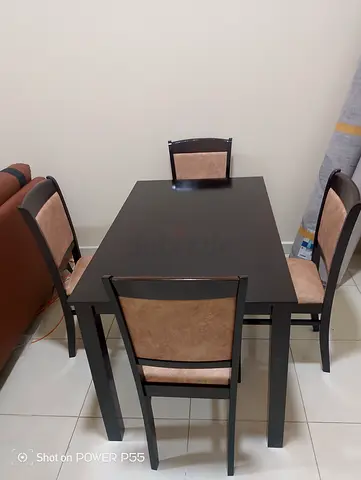 Dining Table with Four Chairs