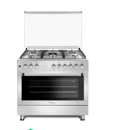 Super General 90X60 Cm 5 Burner Cooking Range with Turbo Fan - 1 Year Warranty