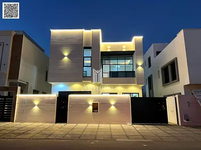 For sale: A villa with a European design and very high-end, personalized finishing. It features 6 master bedrooms with a roof terrace, located behind