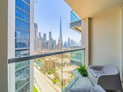 Chic Getaway w/ Balcony | Burj Khalifa View