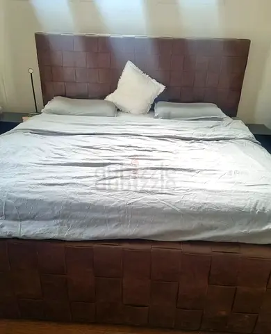 Modern King Size Bed with Stylish Headboard