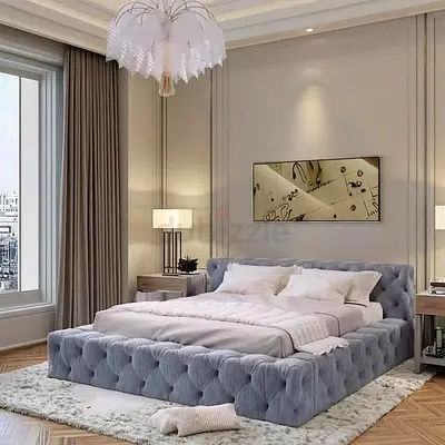 Stylish cozy 200*200 super king size bed