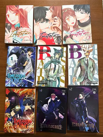 Collection of Manga and Manhwa Volumes