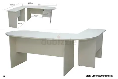 Stylish L-Shaped Office Desk