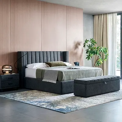 Gray colour 180 *200 king size bed