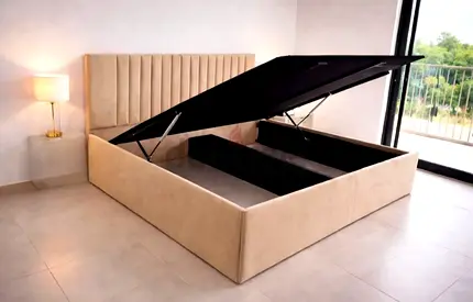 Stylish Storage Bed with Lift-Up storage