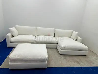 Marina home lshape sofa with footstool