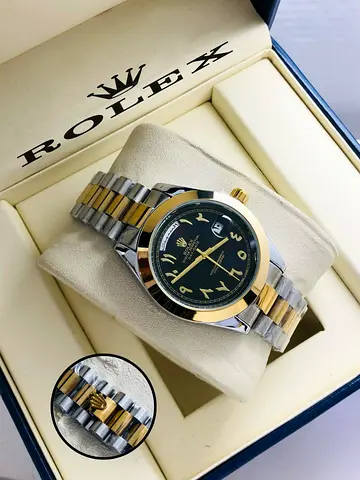 Rolex Day-Date 40 – Black Dial – Two-Tone Gold  Steel
