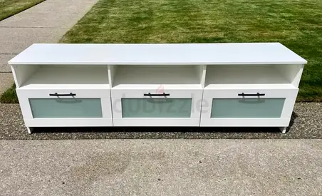Modern White Entertainment Center