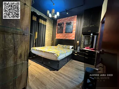 شقة غرفة وصالة مع بلكونة و٢ حمام مفروشة فرش عصري للإيجار السنوي في أبراج سيتي تاور عجمان بموقع مميز مقابل جراند مول