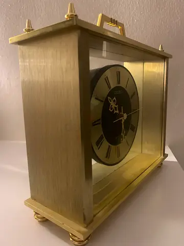 Vintage Gold-Plated Clock