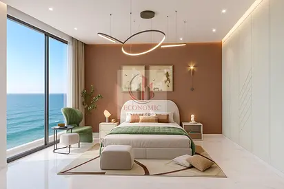 Direct Sea View Investment Fully Furnished 3BR Plus Maid Freehold No Commission Al Faradis Tower Al Mamzar Sharjah
