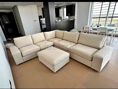 Elegant L-Shape Sofa Set – Modern design that matches beautifully with any home interior.
