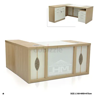 Modern Office Desk with Storage
