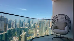 High-Floor studio | Burj Khalifa + Burj Al Arab view | Peninsula Three | Prime Location