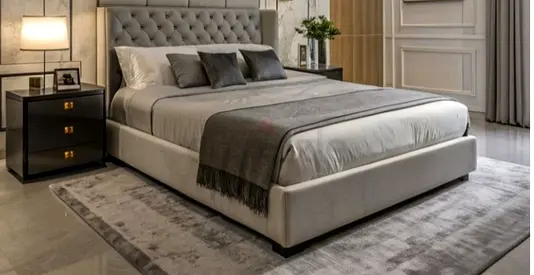 Elegant Upholstered Bed available in 180*200 king size