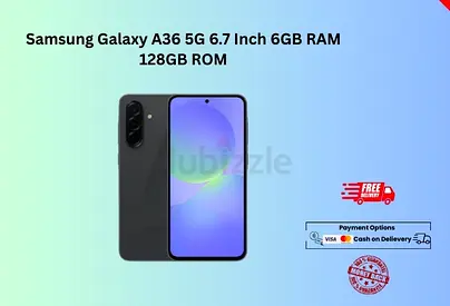 Samsung Galaxy A36 5G 6.7 Inch 6GB RAM 128GB ROM-FREE Delivery-Warranty