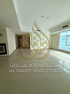 Apartment for rent in Al Taawun, 2 bedrooms and hall with two balconies and wardrobes, near Day To D
