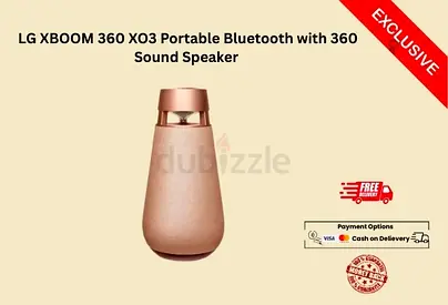 LG XBOOM 360 XO3 Portable Bluetooth with 360 Sound Speaker Carol Haze Speaker XO3QPK-FREE Delivery