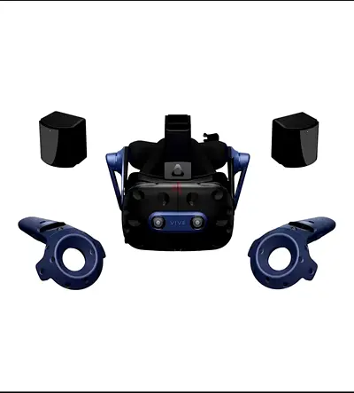 HTC Vive Pro 2 VR Headset with Controllers and Sensors